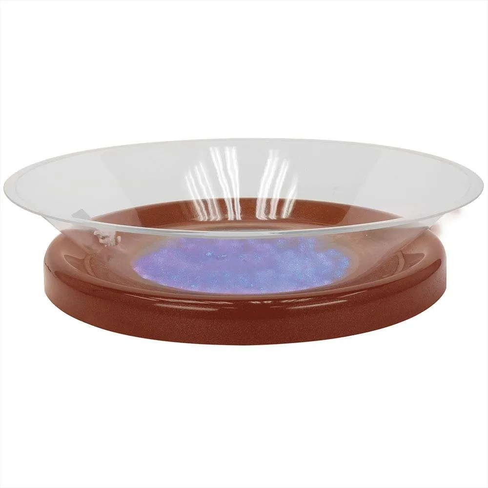 Buffet Enhancements - 010LCS30LED-CP - Round Lighted Ice Display - LED Lights - Copper Base