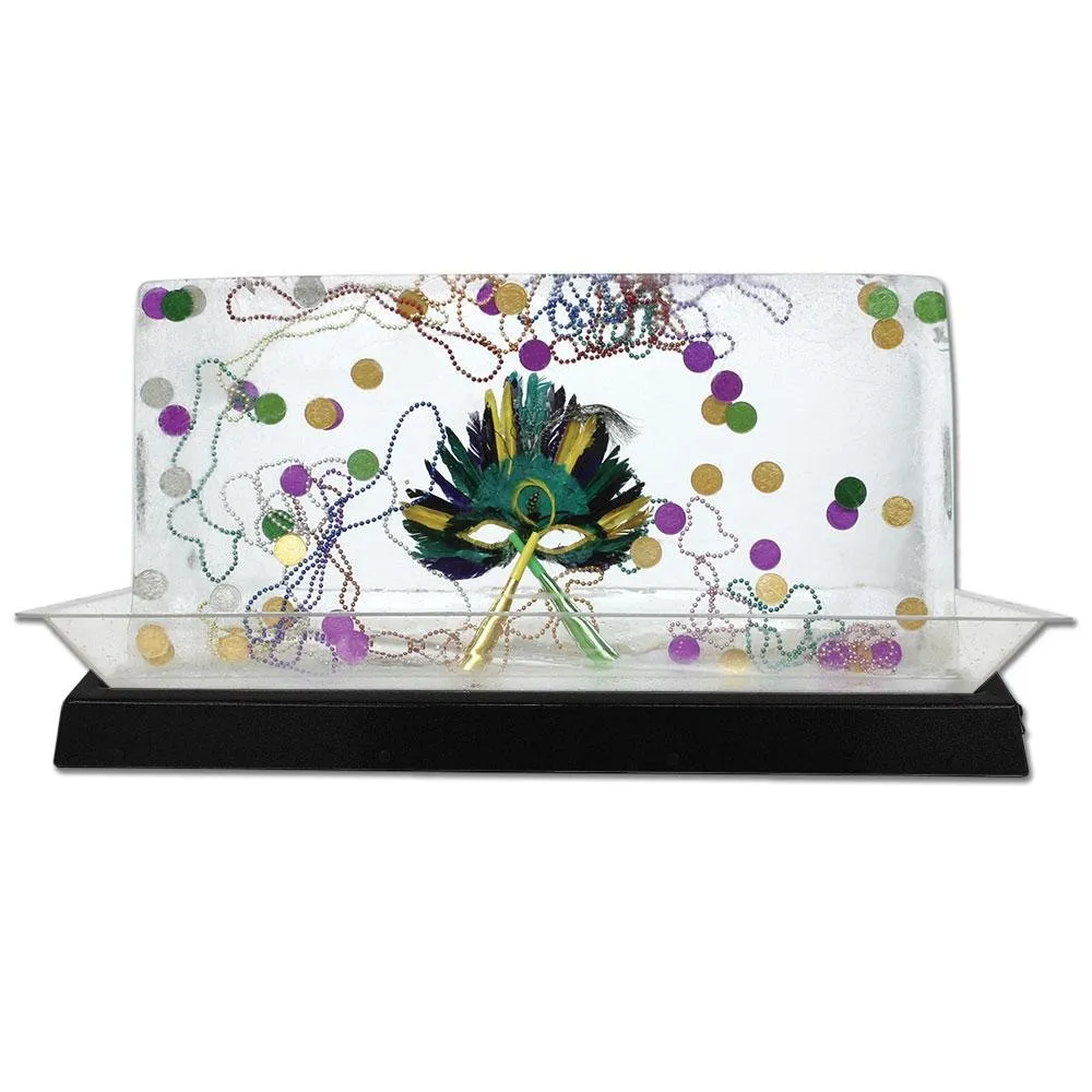 Buffet Enhancements - 010LCS55LED-BK - Large Lighted Ice Display - LED Lights - Black Base