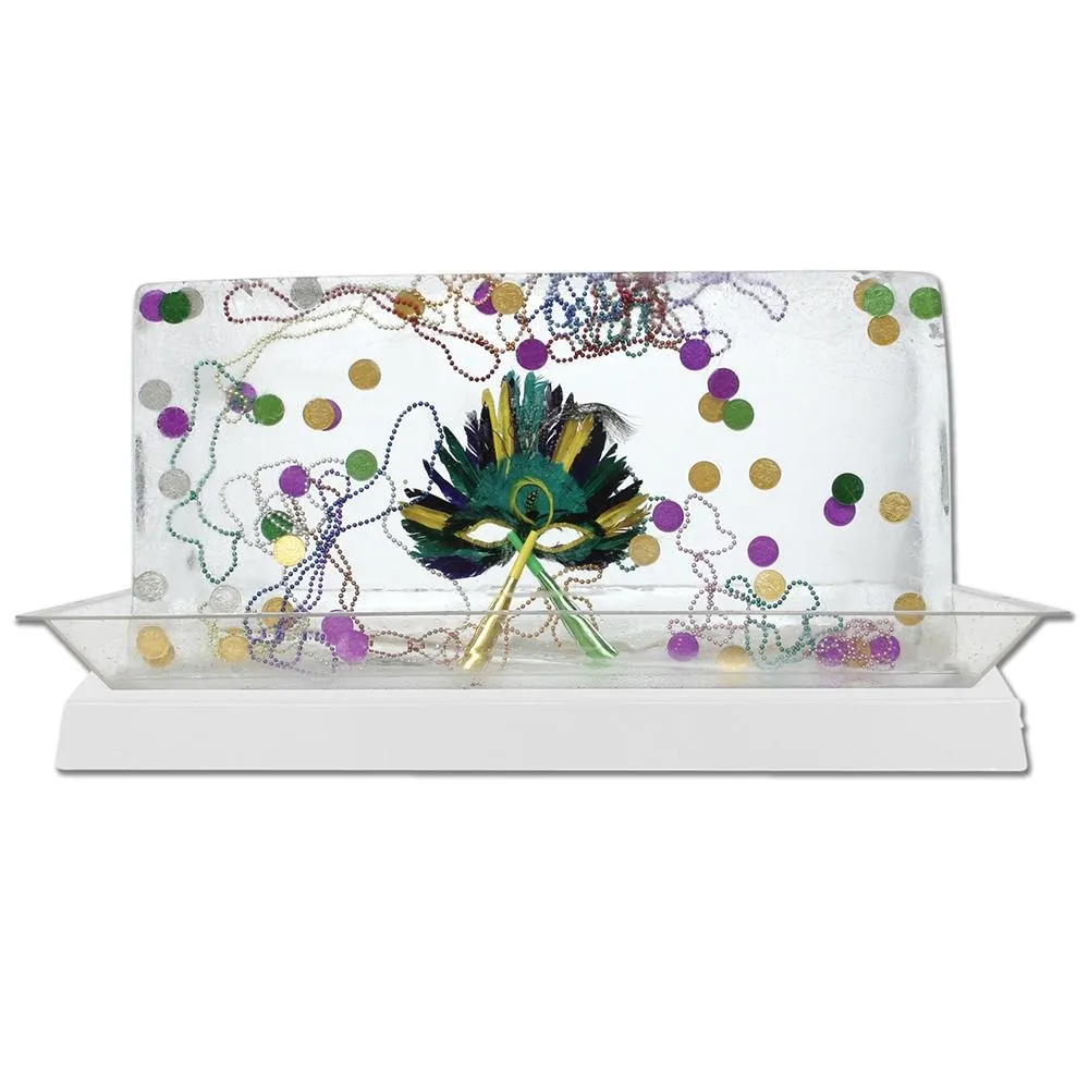 Buffet Enhancements - 010LCS55LED-WT - Large Lighted Ice Display - LED Lights - White Base