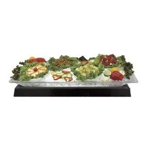 Buffet Enhancements - 1BLCS35BK - 34" Medium Lighted Ice Display - Low Profile w/ Black Base