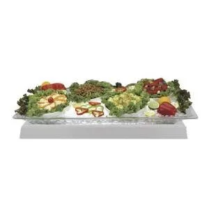 Buffet Enhancements - 1BLCS35WH - 34" Medium Lighted Ice Display - Low Profile w/ White Base