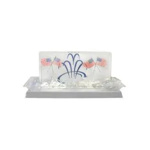 Buffet Enhancements - 1BLCS55WH - 52" Large Ice Display - Lighted Chefstone™ w/ White Base