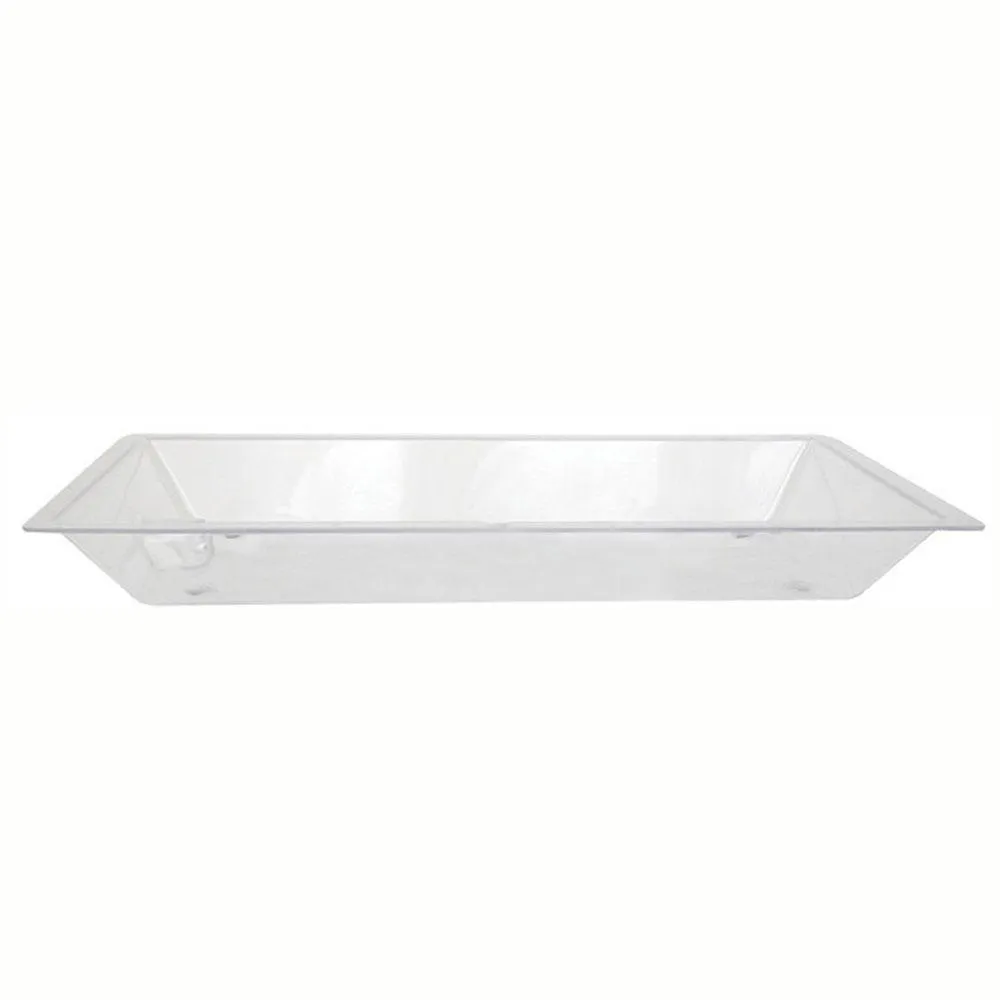 Buffet Enhancements - 1BLPT36 - 36" Medium Ice Display Tray - Acrylic Tray w/ Drain