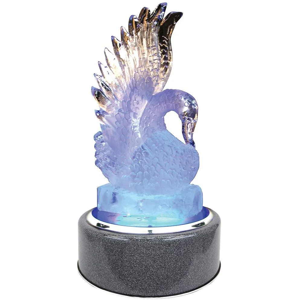 Buffet Enhancements - 1BLRSRTBG - 30" Round Lighted Chefstone™ Rotating Ice Display - Blue Granite Base