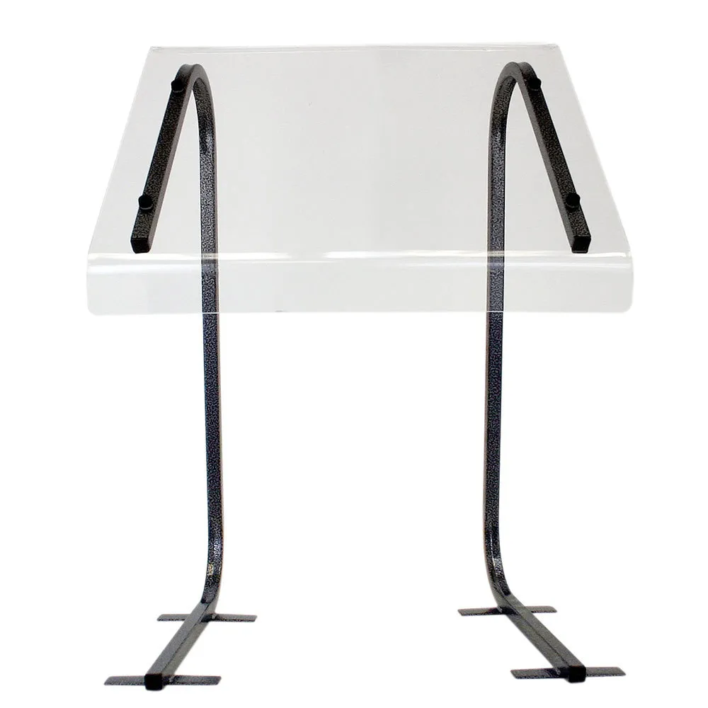 Buffet Enhancements - 1BSGP24AS - 24" - Portable Economic Table Top Sneeze Guard - Antique Silver