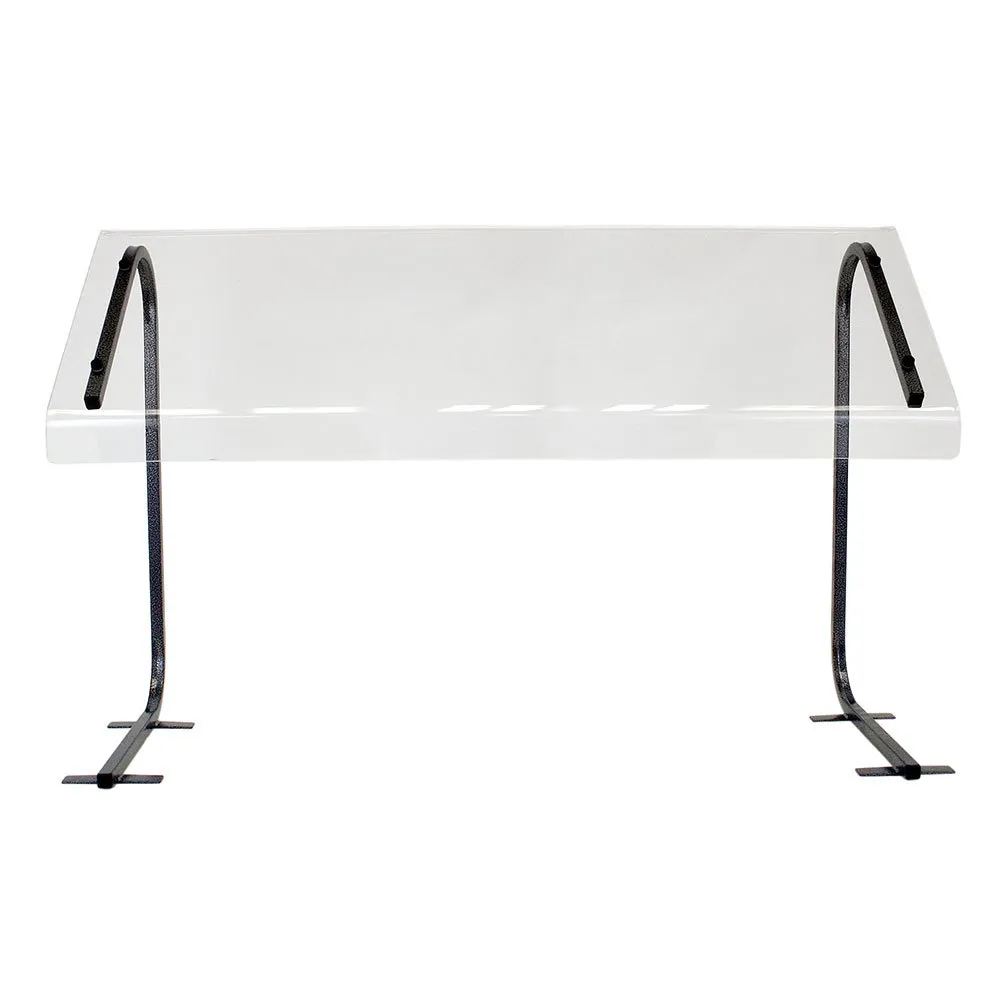 Buffet Enhancements - 1BSGP36AS - 36" - Portable Economic Table Top Sneeze Guard - Antique Silver