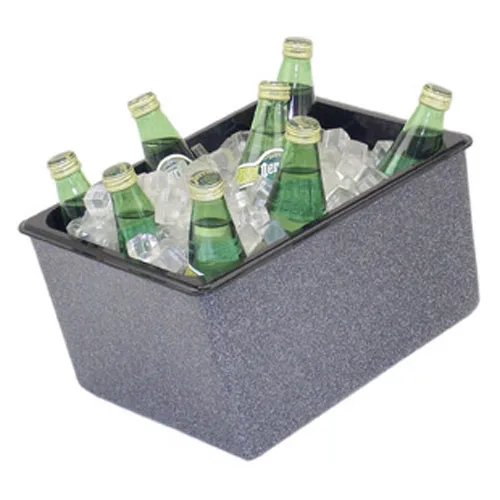 Buffet Enhancements - 1BBCS12BG - Chefstone™ Insulated Beverage Display - Small - Blue Granite