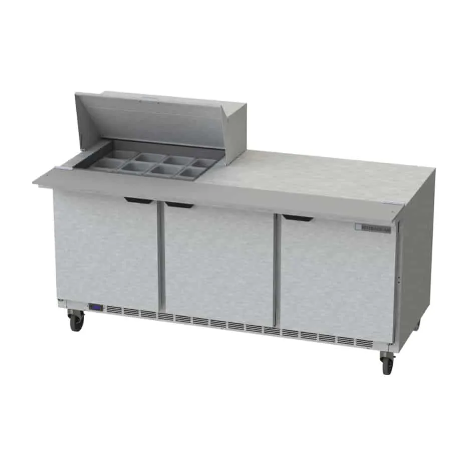 Beverage Air - SPE72HC-12M - 72" Mega Top Sandwich Prep Table With Refrigerated Counter