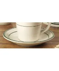 C.A.C. China BLU-36 - Blue Line Demitasse Cup Saucer 4" - (3 Dozen per Case)