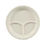 C.A.C. China CMP-21 - REC Divided Plate 12" - (1 Dozen per Case)