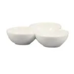 C.A.C. China COL-42 - Accessories Divided Bowl 7-1/2" - (1 Dozen per Case)