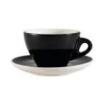 C.A.C. China E-11-BLK - Venice Coffee Cup and Saucer Set 6-1/2" - (24 Sets Per Case)