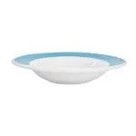 C.A.C. China R-115-BLU - Rainbow Pasta Bowl 11-3/8" - (1 Dozen per Case)