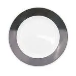 C.A.C. China R-21-BLK - Rainbow Plate 12" - (1 Dozen per Case)