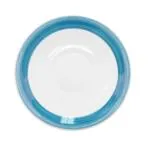 C.A.C. China R-2-BLU - Rainbow Saucer 6" - (3 Dozen per Case)