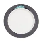 C.A.C. China R-6-BLK - Rainbow Plate 6-1/2" - (3 Dozen per Case)