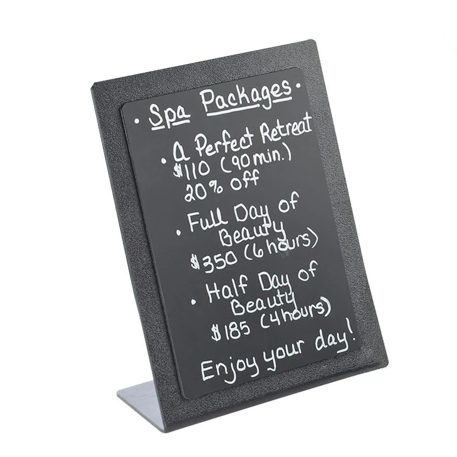 Universal 2058-811-13 - Cal Mil Classic Black Write on Tabletop Frame Display – 8 1/2" x 11"