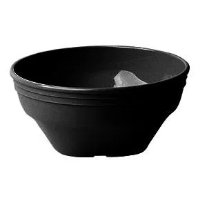 Cambro 150CW-110 - 16.7 oz. Black Camwear Polycarbonate Square Bowl (4 per Case8) 