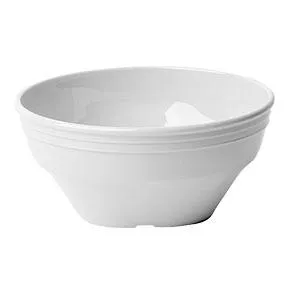 Cambro 150CW-148 - 16.7 oz. White Camwear Polycarbonate Square Bowl (4 per Case8) 