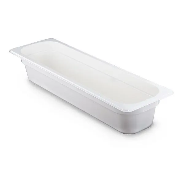 Cambro 24LPCW-148 - Camwear 4" Deep Half-Size Long Food Pan (6 per Case) 