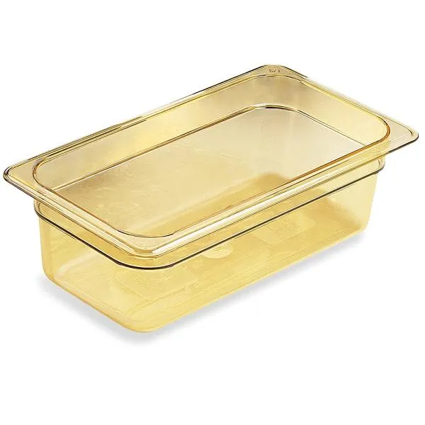 Cambro 3.8 Qt Third-Size Food Pan - High-Heat H-Pan (Set of 6) [34HP-150]