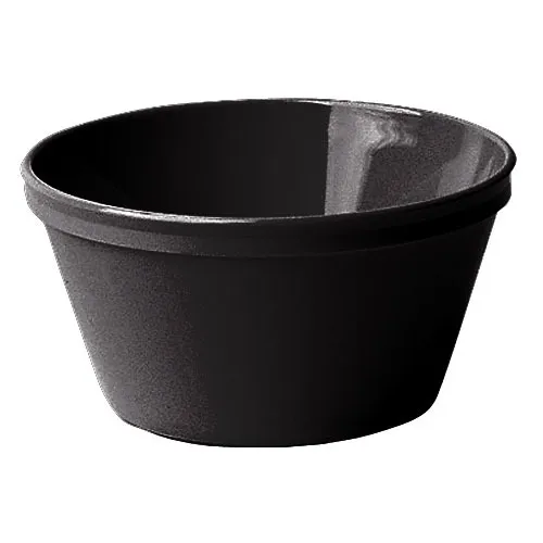 Cambro 35CW-110 - 8.4 oz. Black Camwear Polycarbonate Bouillon Bowl (4 per Case8) 