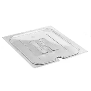 Cambro 40CWCHN-135 - Quarter-Size Food Pan Notched Cover w/ Handle - Camwear (6 per Case) 