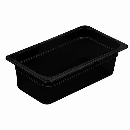 Cambro 42HP-110 - Camwear 2 1/2" Deep Quarter-Size High Heat Food Pan (6 per Case) 