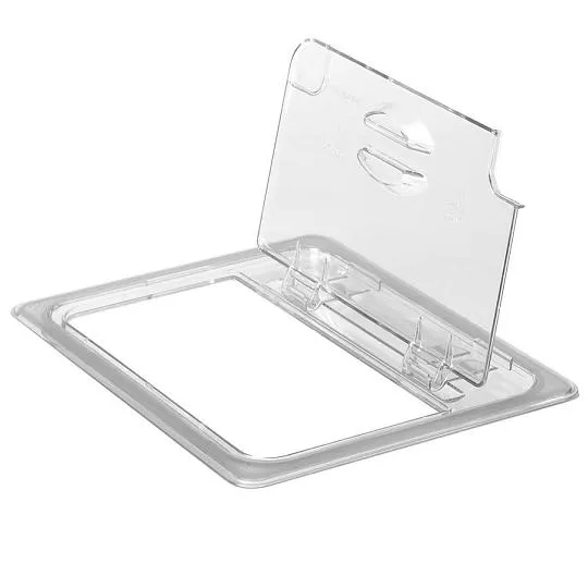 Cambro 60CWLN-135 - Camwear One-Sixth Size Food Pan Notched FlipLid (6 per Case) 