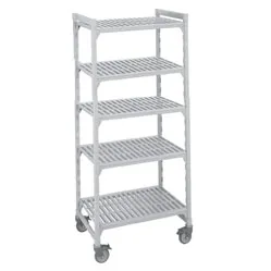 Cambro CSUR51366-480 - Camshelving 21" x 36" x 67" Mobile Shelving Unit w/ Premium Casters 