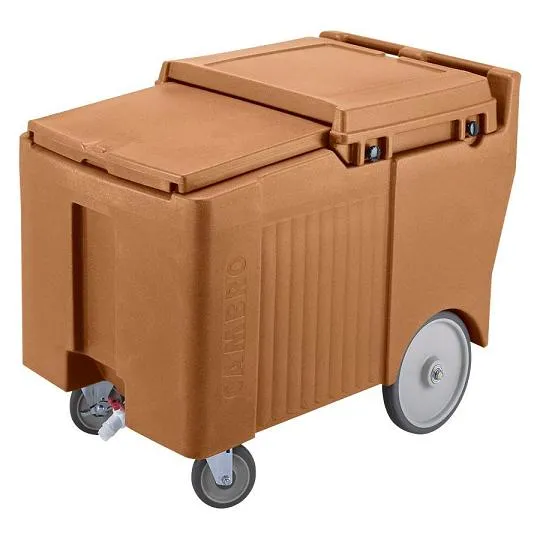 Cambro ICS175L-131 - 175 lb. Capacity - Sliding Lid Portable Ice Bin  - Brown