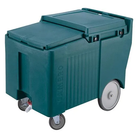 Cambro ICS175L-192 - 175 lb. Capacity - Sliding Lid Portable Ice Bin  - Green