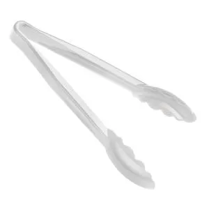 Cambro 6" Scallop Grip Plastic Tongs - Camwear (Set of 12) [6TGS-148]