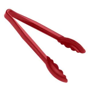 Cambro 6" Scallop Grip Plastic Tongs - Camwear (Set of 12) [6TGS-404]