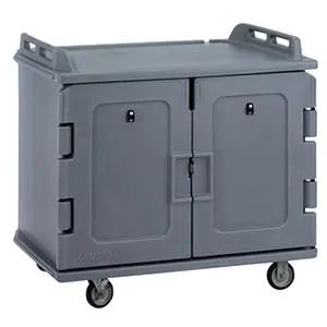 Cambro MDC1418S20-191 - Granite Gray 20 Tray Meal Delivery Cart 