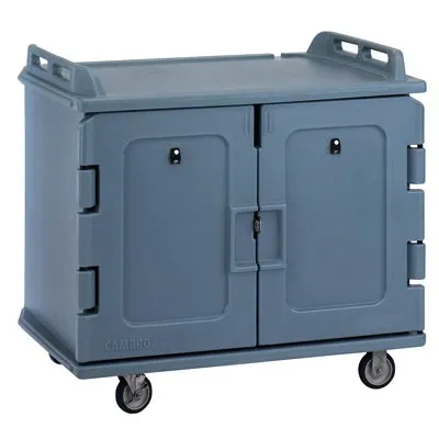 Cambro MDC1418S20-401 - Slate Blue 20 Tray Meal Delivery Cart 