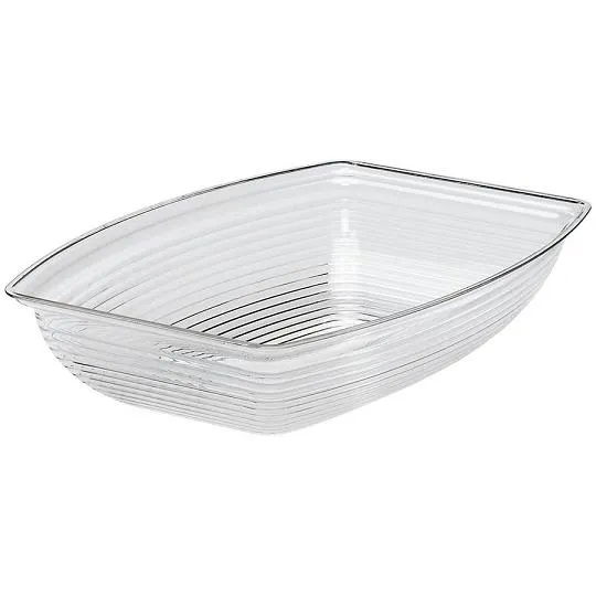 Cambro RSB1014CW-135 - 5 qt Rectangular Ribbed Bowl - Camwear (4 per Case) 