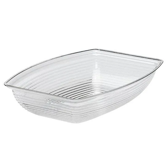 Cambro RSB1419CW-135 - 12 qt Rectangular Ribbed Bowl - Camwear (4 per Case) 