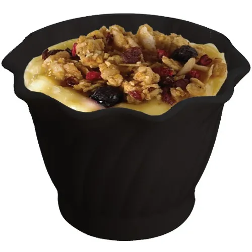 Cambro SRB5-110 - 5 oz Black Swirl Bowl (24 per Case) 