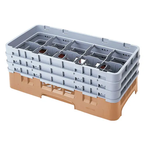 Cambro 10HS638-184 - 3.5" Half-Size Stemware & Tumbler Glass Rack - Camrack (3 per Case) 