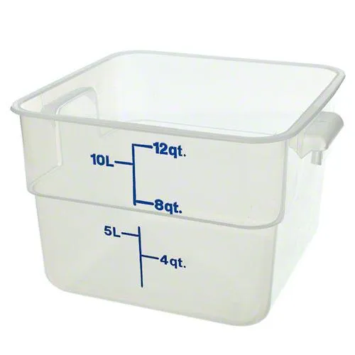 Cambro 12SFSPP-190 - 12 qt Polypropylene Food Storage Container - CamSquare (6 per Case) 