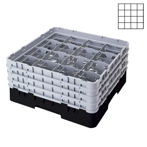 Cambro 16S1058-110 - 4.375" Stemware & Tumbler Glass Rack - Camrack (2 per Case) 