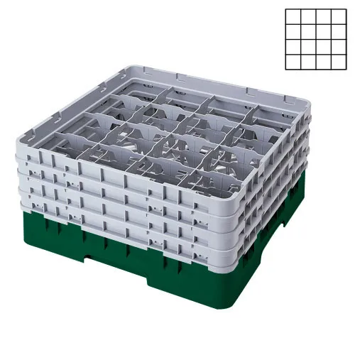 Cambro 16S1058-119 - 4.375" Stemware & Tumbler Glass Rack - Camrack (2 per Case) 