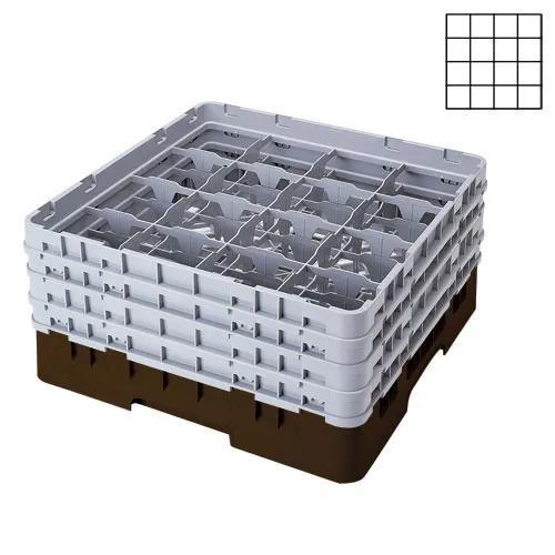 Cambro 16S1058-167 - 4.375" Stemware & Tumbler Glass Rack - Camrack (2 per Case) 