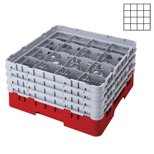 Cambro 16S1114-163 - 4.375" Stemware & Tumbler Glass Rack - Camrack (2 per Case) 