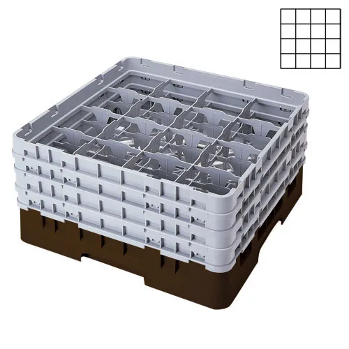 Cambro 16S1114-167 - 4.375" Stemware & Tumbler Glass Rack - Camrack (2 per Case) 