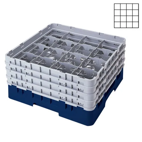 Cambro 16S1114-186 - 4.375" Stemware & Tumbler Glass Rack - Camrack (2 per Case) 