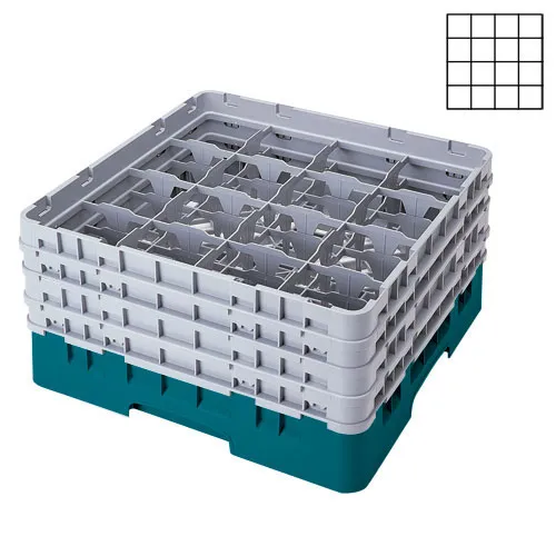 Cambro 16S1114-414 - 4.375" Stemware & Tumbler Glass Rack - Camrack (2 per Case) 