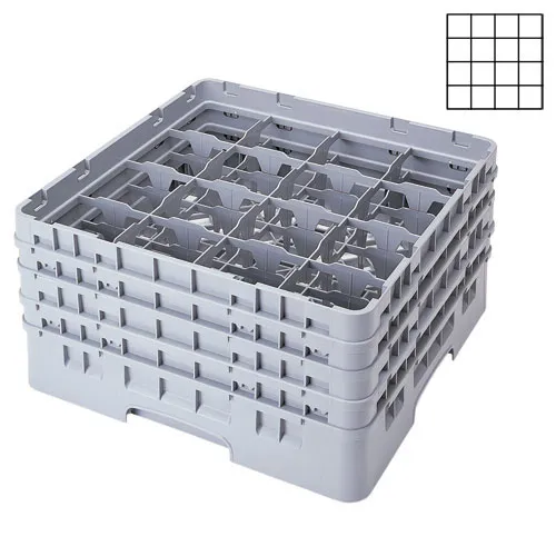 Cambro 16S1214-151 - 4.375" Stemware & Tumbler Glass Rack - Camrack (2 per Case) 