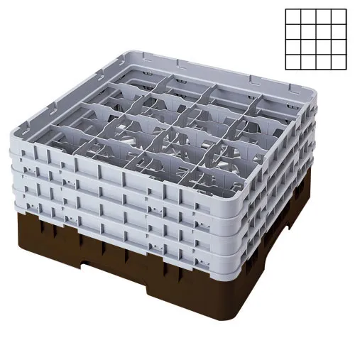 Cambro 16S1214-167 - 4.375" Stemware & Tumbler Glass Rack - Camrack (2 per Case) 